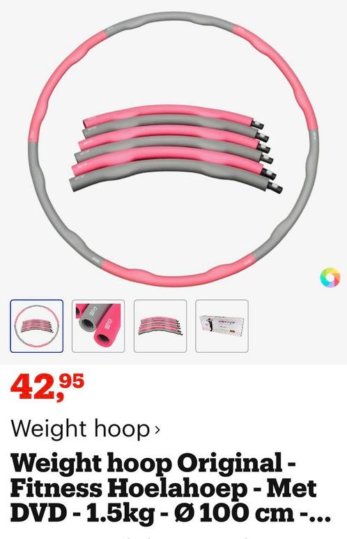 Weight hoop. Hoelahoep, Sport en Fitness, Hoelahoeps, Zo goed als nieuw, Ophalen of Verzenden