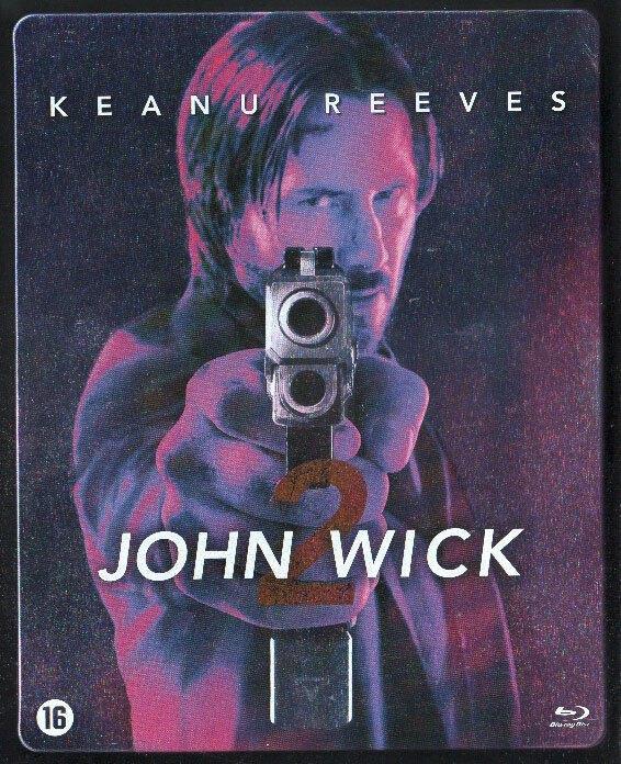 John Wick 2, STEELBOOK. Blu-ray., Cd's en Dvd's, Blu-ray, Zo goed als nieuw, Thrillers en Misdaad, Ophalen of Verzenden