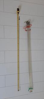 1-12 st. gordijnstok kunststof transparant lengte ca 123 cm, Ophalen, Gebruikt, Overige typen, Minder dan 2 meter