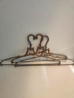 3 antieke Messing Kleerhangers met stang, Verzenden, Gebruikt, Metaal, Volwassenen