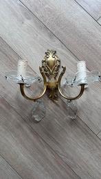Oud Wandlampje met Glazen Pegels, Ophalen, Glas