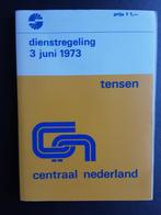 CENTRAAL NEDERLAND / TENSEN  DIENSTREGELING 3 JUNI 1973, Verzamelen, Ophalen of Verzenden, Bus of Metro, Boek of Tijdschrift