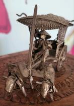 Oude/Djokja/Miniatuur/Indonesië/Ossenwagen, Ophalen of Verzenden
