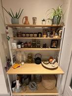 VASAGLE Keukenkast, Huis en Inrichting, Keuken | Keukenelementen, Ophalen, Gebruikt, 100 tot 150 cm, Bruin