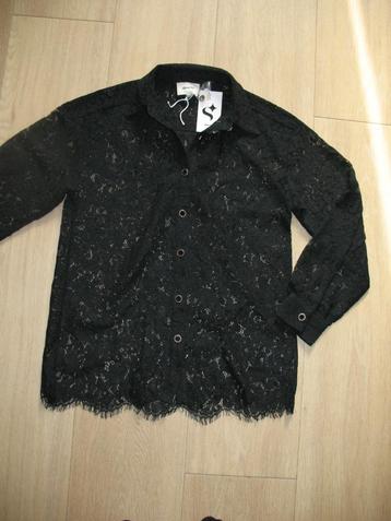 Shoeby Blouse Zwart Kant Maat 36  beschikbaar voor biedingen