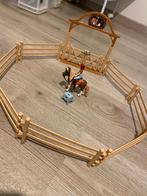 Schleich Shetlander, ruiter, tuig en een bak, Ophalen, Zo goed als nieuw