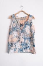 Vintage Katoenen Tie Dye Hemd/Top Maat M, Maat 38/40 (M), Blauw, Ophalen of Verzenden, Vintage