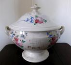 antieke BRUIDSTERRINE met bloemen / terrine AMC Wasmuel, Antiek en Kunst, Ophalen of Verzenden