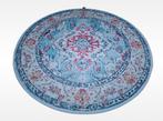 Nieuw rond vloerkleed Perzische style turquoise pink 200x200, Crème, ., Oosters Perzisch rond, Ophalen of Verzenden