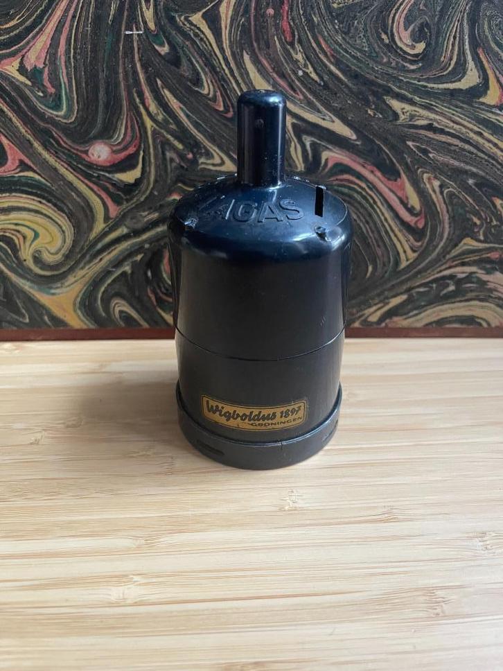 Wigboldus Groningen Spaarpot Gasfles Shell, Verzamelen, Spaarpotten, Gebruikt, Overige thema's, Kunststof, Ophalen of Verzenden