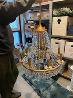 Kristallen kroonluchter, Huis en Inrichting, Lampen | Kroonluchters, Ophalen, Gebruikt, Glas, Barok