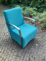 Design fauteuil, Huis en Inrichting, Fauteuils, Ophalen, Gebruikt, Minder dan 75 cm, Metaal