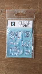Clear stamps studio g deel 1, Hobby en Vrije tijd, Stempelen, Ophalen of Verzenden, Nieuw, Clearstamp