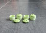 Kookpan pan met deksel keuken miniatuur nieuw 1:12 Groen, Ophalen of Verzenden, Nieuw, Decoratie
