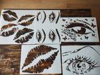 Herbruikbaar sjabloon stencil ogen en mond, Ophalen of Verzenden, Nieuw, Gereedschap of Toebehoren