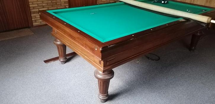Wilhelmina Classique Biljart - Nieuw Laken & Stootrubbers!, Sport en Fitness, Biljarten en Poolen, Zo goed als nieuw, Biljarttafel