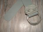 Bandolera licht grijze echt leren riem 100 cm, real leather, Kleding | Dames, Riemen en Ceinturen, Ophalen of Verzenden, Bandolera