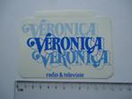 sticker Veronica radio televisie tv retro logo, Overige typen, Zo goed als nieuw, Verzenden