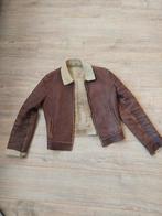 Vintage bruine jas met teddy voering, Kleding | Dames, Maat 38/40 (M), Bruin, Ophalen of Verzenden, Onbekend