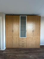 Ikea Pax Hang/Leg linnenkast licht bruin en glas, Ophalen, Gebruikt, 200 cm of meer, Glas