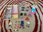 Magneet aankleedpop + alfabetpuzzel, Kinderen en Baby's, Speelgoed | Houten speelgoed, Ophalen, Gebruikt, Overige typen