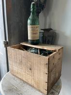 Kistje met laboratorium flessen, Ophalen of Verzenden