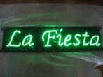 Neon verlichting : tekst; La Fiesta € 175,00, Gebruikt, Ophalen, Lichtbak of (neon) lamp