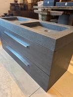 Badmeubel 120 cm met natuurstenen wasbak €2200 voor €700 NEW, 100 tot 150 cm, Nieuw, Ophalen of Verzenden, Minder dan 100 cm