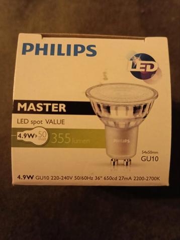 Philips led lampen master dimbaar. 10 stuks NIEUW beschikbaar voor biedingen