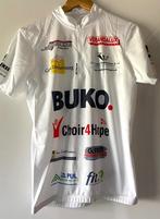 Wit fietsshirt korte mouwen. Maat M, Ophalen of Verzenden, Zo goed als nieuw, Bovenkleding, Heren