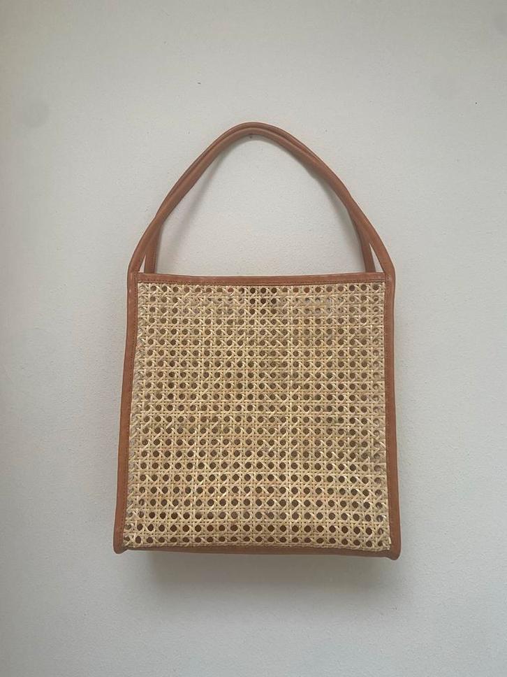 Handgemaakte Bali Rotan Tas, Sieraden, Tassen en Uiterlijk, Tassen | Damestassen, Nieuw, Handtas, Beige, Ophalen of Verzenden