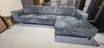 Hoekbank zitmax adore groen velvet, Gebruikt, Zitmax, Hoekbanken@ziggo.nl, Ophalen of Verzenden