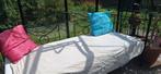 Zwart ledikant, bed 1 persoons 90 x 200, Gebruikt, 90 cm, Eenpersoons, Zwart