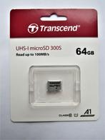 Transcend micro SD kaart 64GB nieuw, Audio, Tv en Foto, Fotografie | Geheugenkaarten, Nieuw, Transcend, 64 GB, Smartphone