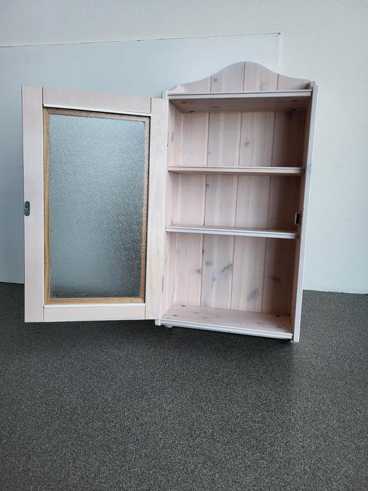 Ikea wit houten badkamerkastje, Huis en Inrichting, Badkamer | Badkamermeubels, Gebruikt, Minder dan 100 cm, Minder dan 50 cm