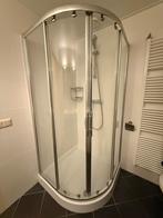 Kwartronde douchecabine zonder douchebak - Goede staat, Huis en Inrichting, Badkamer | Complete badkamers, Ophalen, Gebruikt, Met douche
