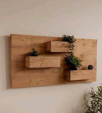 Decoratie stijgerhouten wandbord bloemenrek schilderij plank beschikbaar voor biedingen