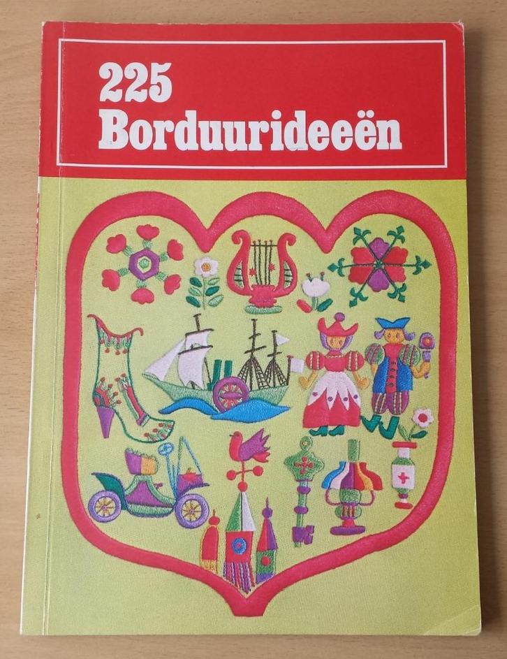 225 Borduurideeën - Ondori - 1981, Hobby en Vrije tijd, Borduren en Borduurmachines, Gebruikt, Patroon, Handborduren, Ophalen of Verzenden