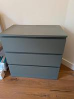 IKEA Malm Ladekast 3 lades kleur groen/grijs, Ophalen, 50 tot 100 cm, Zo goed als nieuw, Minder dan 100 cm