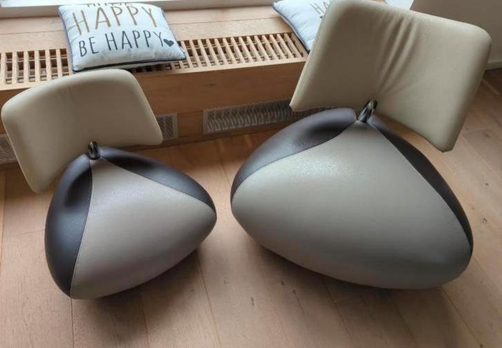 Leolux Pallone set fauteuils. Pa/classic en lill’/mini., Huis en Inrichting, Fauteuils, Zo goed als nieuw, Leer, 50 tot 75 cm