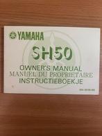 Instructie boekje Yamaha SH 50 scooter 1989, Ophalen of Verzenden, Gebruikt, Benzine, Overige modellen