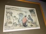 Anton Pieck - Begijnhof Lier  - Handgesigneerd & Genummerd, Ophalen of Verzenden