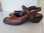 ECCO softbed sandalen 41 Cognac Bruin, Ecco, Bruin, Verzenden, Sandalen of Muiltjes