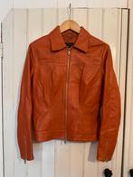 Oranje Leren Jasje Cristina Effe Maat 38, Maat 42/44 (L), Oranje, Ophalen of Verzenden, Zo goed als nieuw