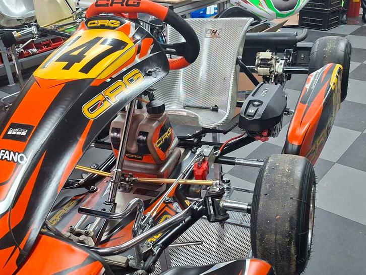 Crg Mini Black Mirror 2025 - Rijklaar!, Sport en Fitness, Karting, Zo goed als nieuw, Kart, Ophalen of Verzenden