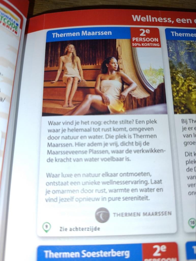 Korting Thermen Maarssen, Tickets en Kaartjes, Twee personen, Kortingsbon, Spa of Sauna