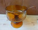 Retro, vintage Bowl schaal. Kom met lepel, Ophalen of Verzenden