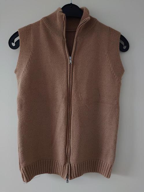 dames vest mouwloos maat 40, Kleding | Dames, Truien en Vesten, Zo goed als nieuw, Maat 38/40 (M), Beige, Ophalen of Verzenden