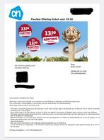 AH Efteling flexibele tickets (4 stuks), Tickets en Kaartjes, Drie personen of meer, Ticket of Toegangskaart