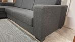 Antraciet Goossens hoekbank Lucca met chaise longue, 250 tot 300 cm, Hoekbank, Driepersoons, Zo goed als nieuw